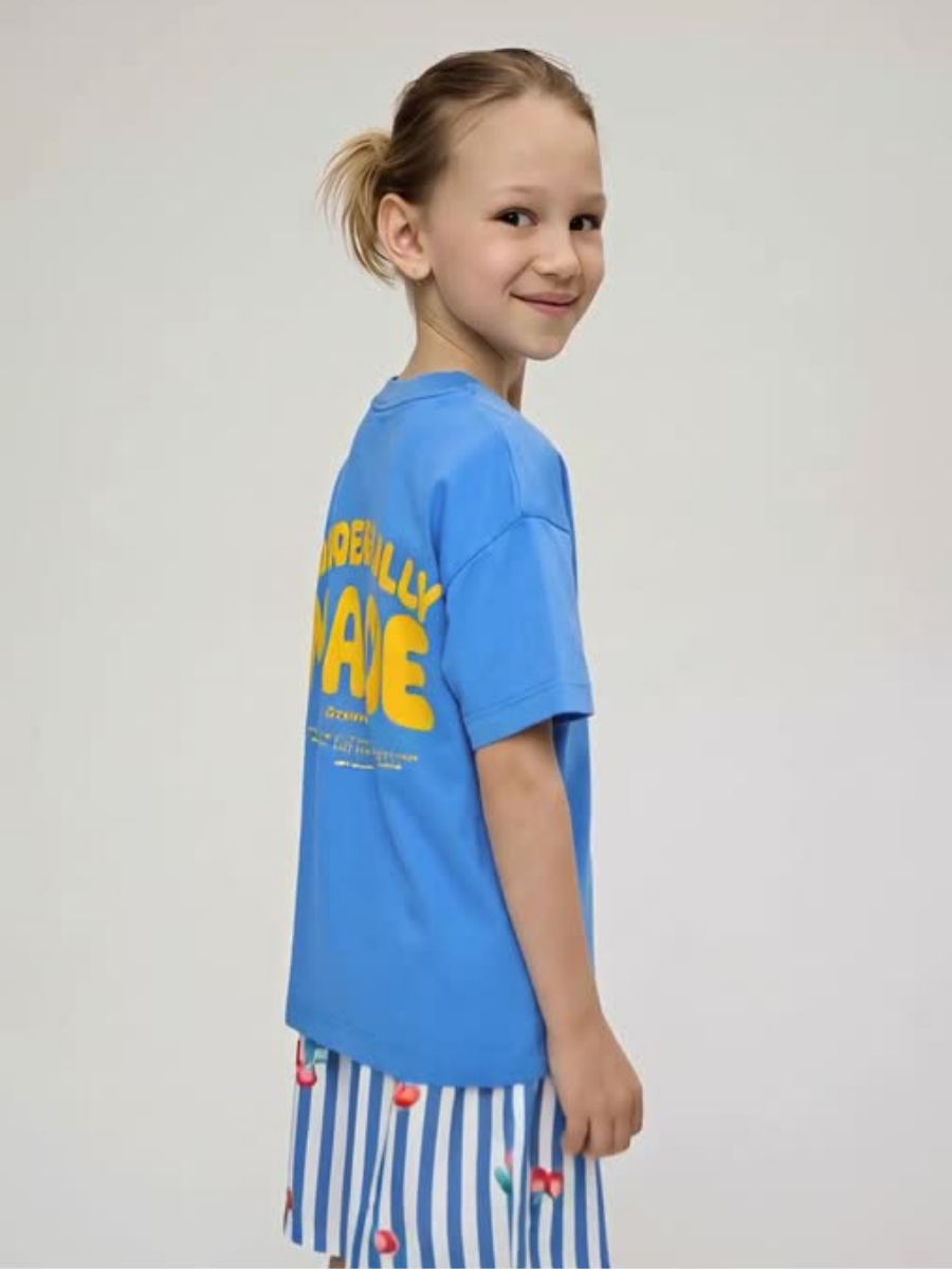 Remera Celeste Unisex - Wonderfully Made