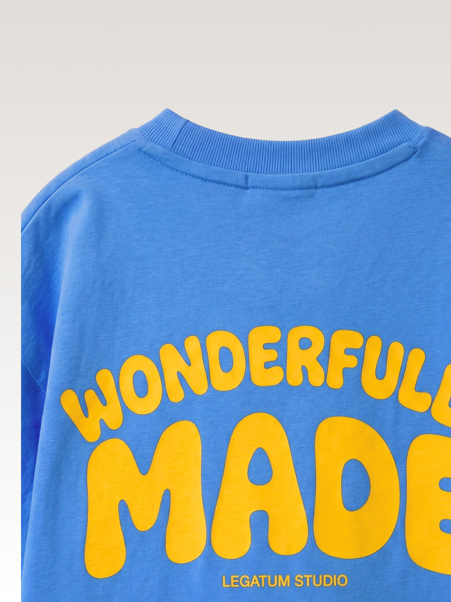 Remera Celeste Unisex - Wonderfully Made