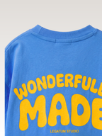 Remera Celeste Unisex - Wonderfully Made