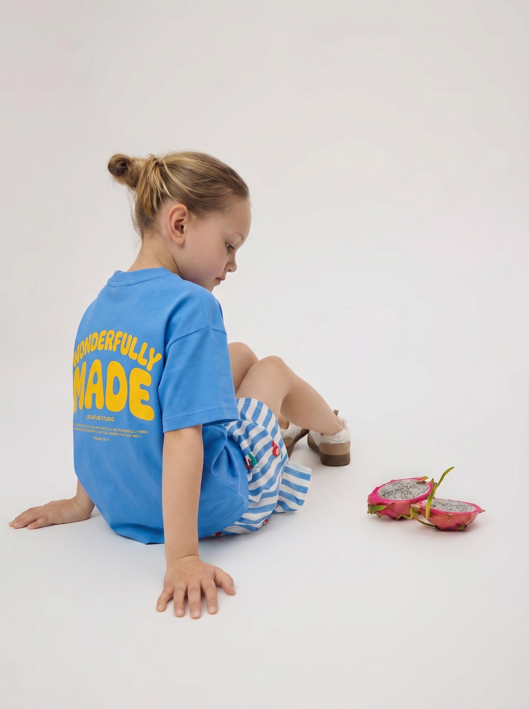 Remera Celeste Unisex - Wonderfully Made